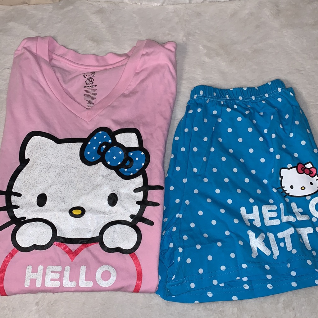 Small Hello Kitty Pajama Short Sleeve Sleep Set